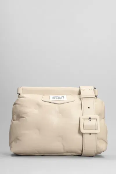 Maison Margiela Glam Slam Shoulder Bag In Beige Leather