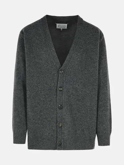 Maison Margiela Grey Wool Cardigan