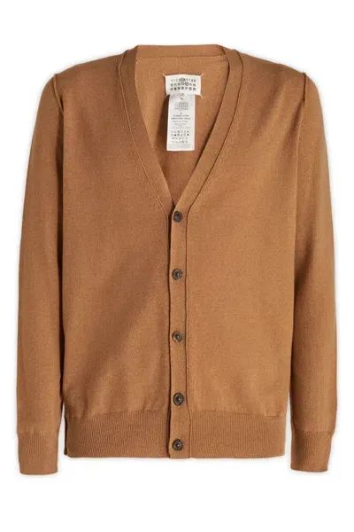 Maison Margiela Knitwear In Camel