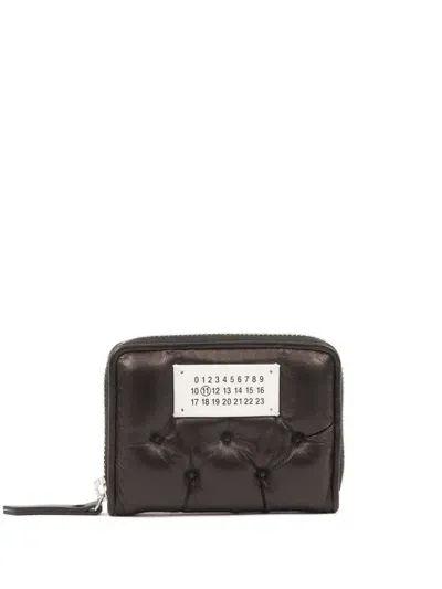 Maison Margiela Leather Coin Purse In Black