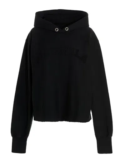 Maison Margiela Logo Hoodie In Black