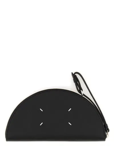 Maison Margiela Micro Halfmoon Pouch In Black