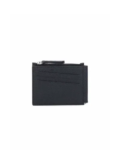 Maison Margiela Money Clip Wallet In Black  