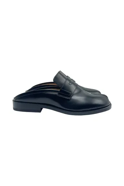 Maison Margiela Mule Tabi City Shoes In Black