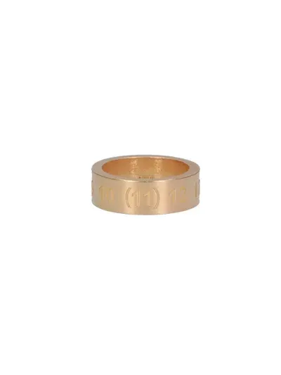 Maison Margiela Numerical Logo Ring In Gold