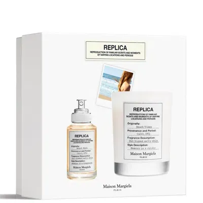 Maison Margiela Replica Beach Walk 30ml And Candle Set In White