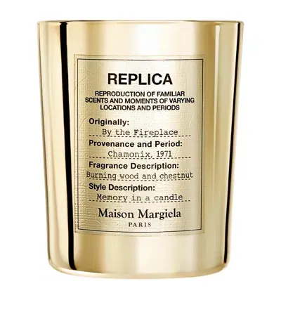 Maison Margiela Replica By The Fireplace Candle In Gold