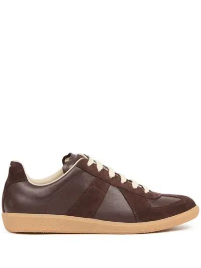 Maison Margiela Replica Panelled Sneakers In T2264 Brown