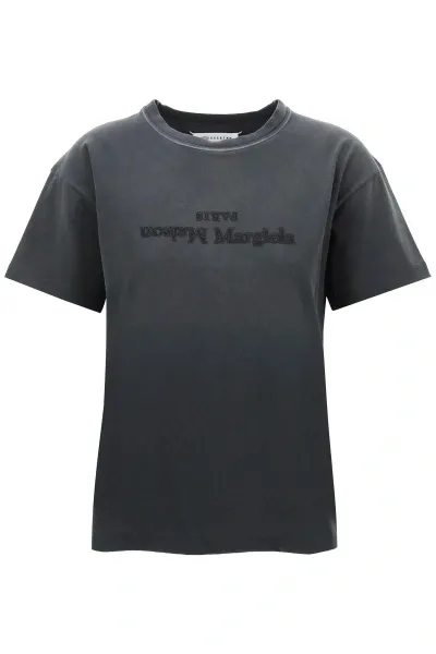 Maison Margiela Upsidedown Logo T-shirt In Multicolor