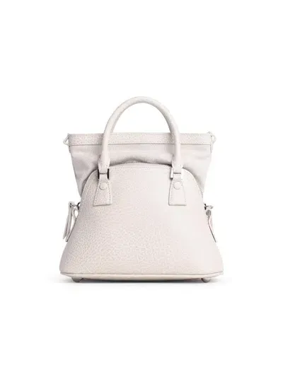 Maison Margiela 'sac' Cream Leather Mini Bag Woman