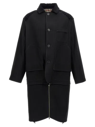 Maison Margiela Single Breasted Coat In Black