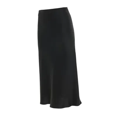 Maison Margiela Draped Midi Skirt In Black