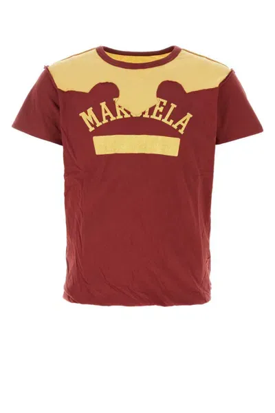 Maison Margiela T-shirt In Maroon