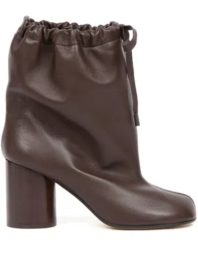 Maison Margiela Tabi Balloon Ankle Boots 80 Shoes In Chic Brown