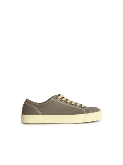 Maison Margiela 'tabi' Grey Canvas Sneakers