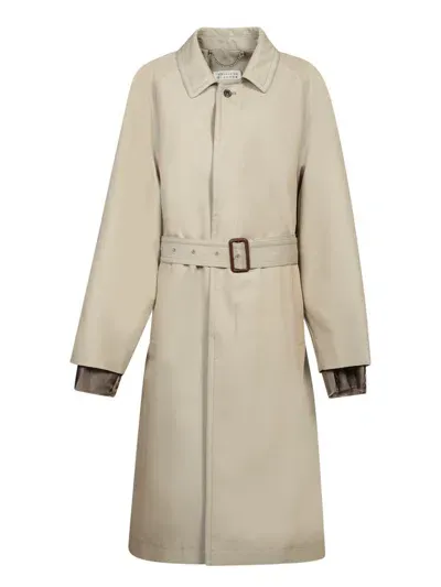 Maison Margiela Trench Coats In Beige