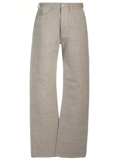 Maison Margiela Twill Trousers In White