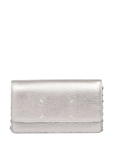 Maison Margiela Wallet On Chain Medium In Metallic