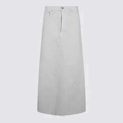 Maison Margiela White Denim Skirt