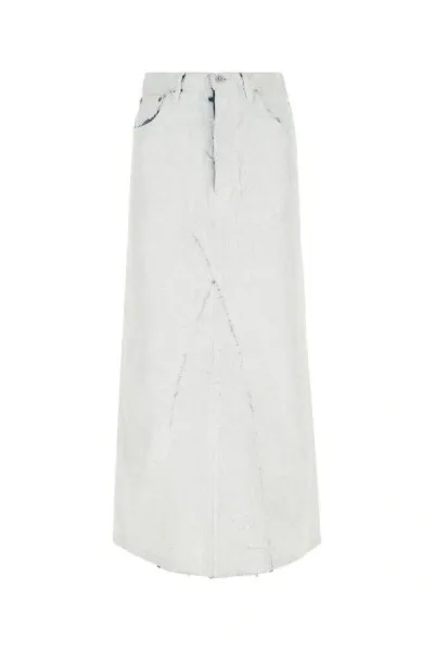 Maison Margiela White Denim Skirt