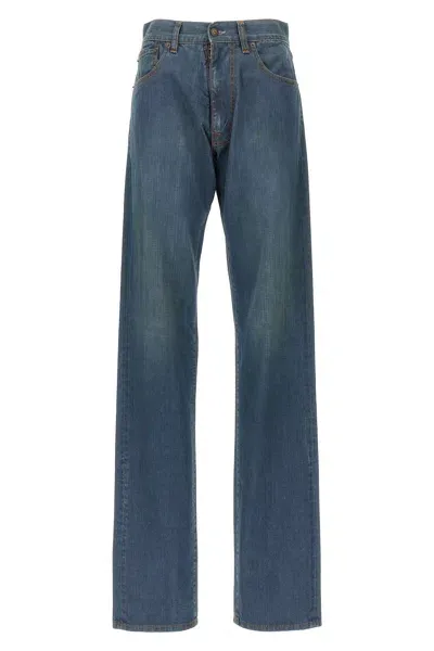 Maison Margiela Straight-leg Cotton Jeans In Blue