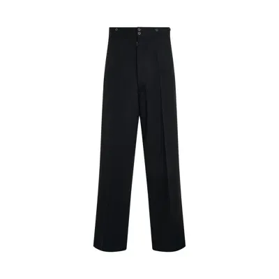 Maison Margiela Wool Pants In Black