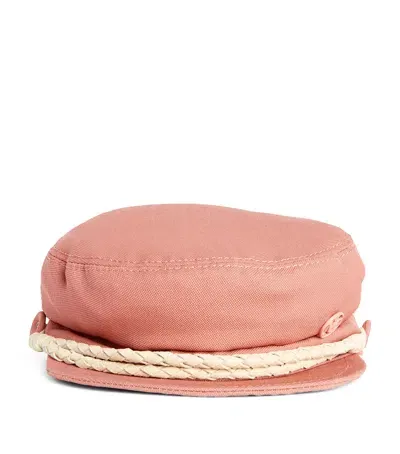 Maison Michael Kids' Wool Abby Beret In Pink