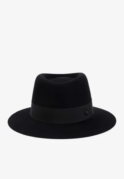 Maison Michel Andre Wool Felt Fedora Hat In Black