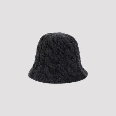 Maison Michel Charcoal Gray Clem Bucket Hat