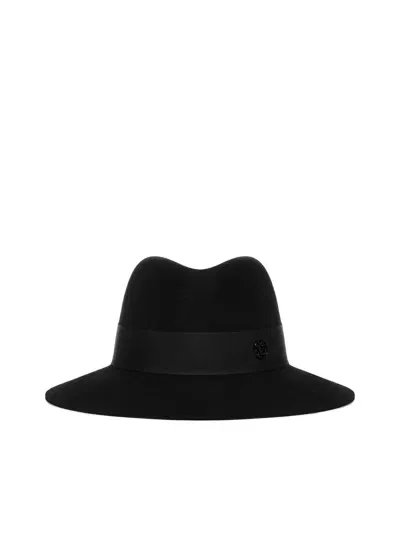 Maison Michel Kate Fedora Hat In Black