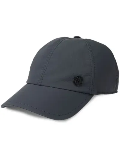 Maison Michel Tiger Appliqué-logo Baseball Cap In Grey