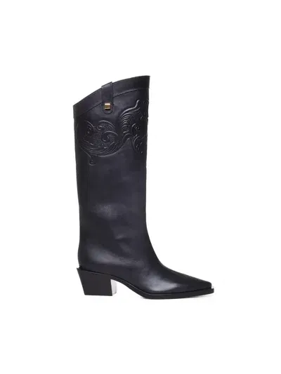 Maison Skorpios Alexander Camperos Boots In Black