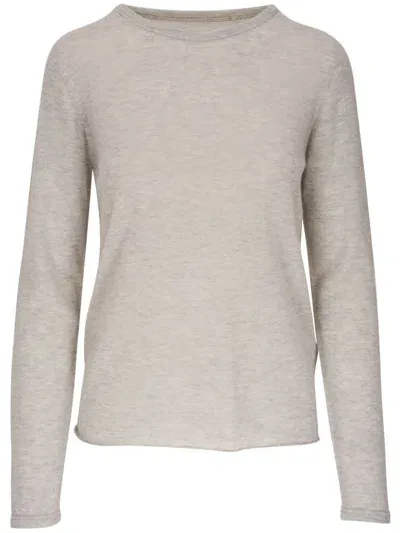 Majestic Round-neck Cashmere Jumper In Brown