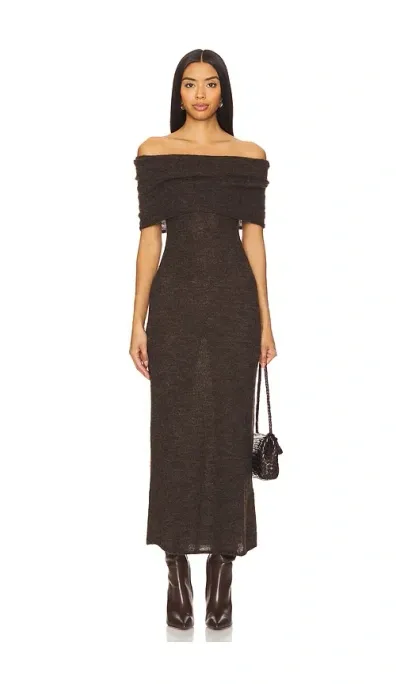 Majorelle Avalee Maxi Dress In Chocolate Brown