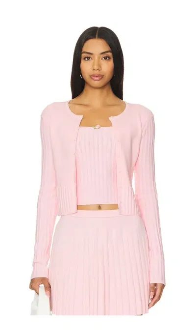 Majorelle Lenda Cardigan In Pink