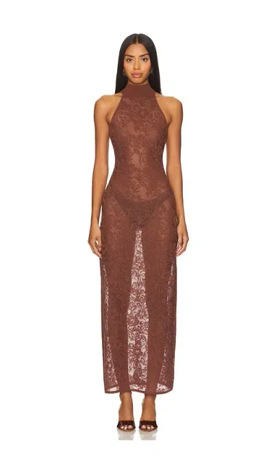 Majorelle Maxikleid Marlene In Brown