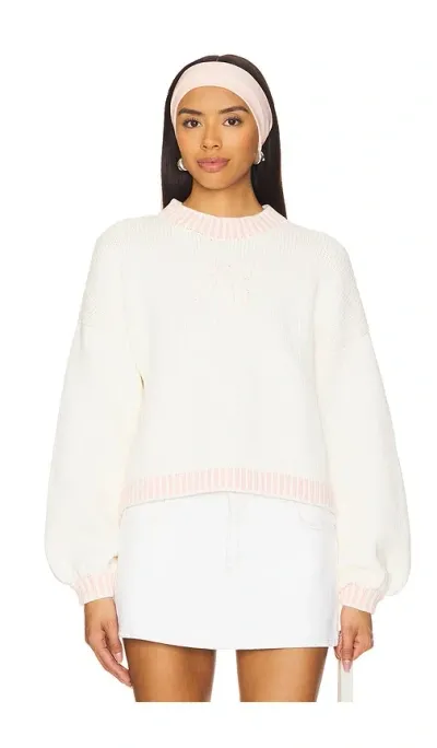 Majorelle Rory Bow Sweater In 아이보리 멀티