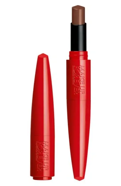 Make Up For Ever Rouge Artist For Ever Satin Lipstick In 608 - Limitless Brown