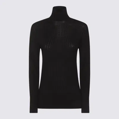 Malo Black Wool Knitwear