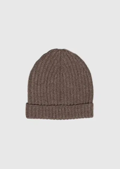 Malo It Cappello In Cashmere, Re-cashmere In Brown