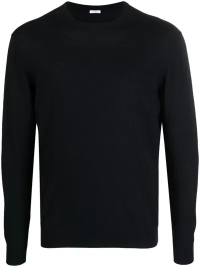 Malo Long-sleeve Cotton Jumper In Blau