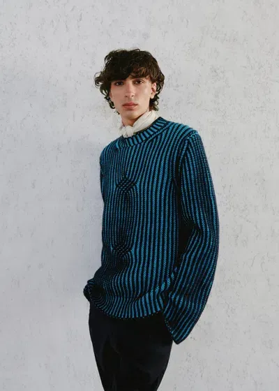 Malo Maglia Girocollo In Cashmere In Blue