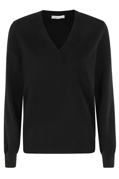 Malo Maglia Scollo V In Nero