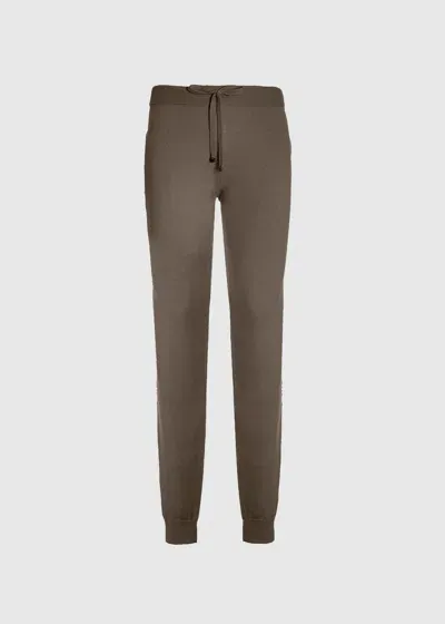 Malo Pantalone In Cashmere In Brown