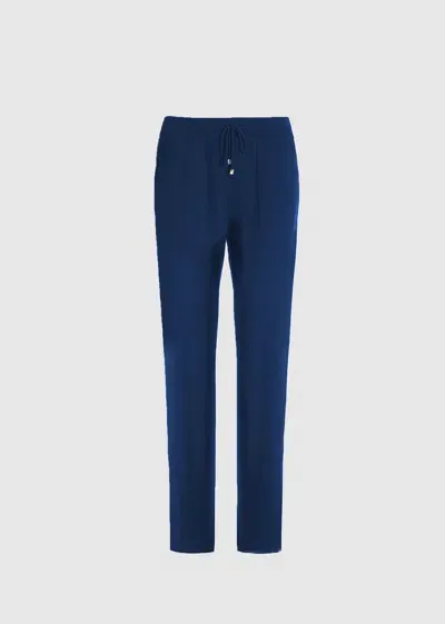 Malo Pantalone In Cashmere In Blue