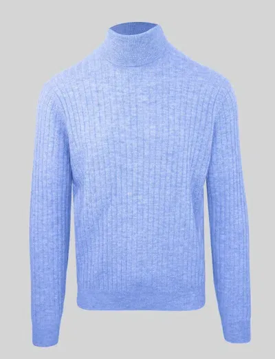 Pre-owned Malo Pullover  Ium026fcc12e0836 Gr S M L Xl Xxl+ Sweater Cashmere Wolle Pulli In Blau