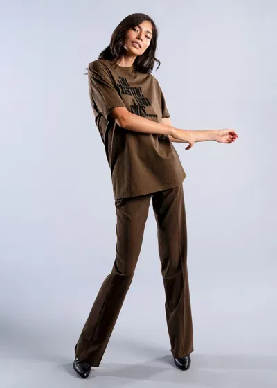 Malo T-shirt In Cotone In Brown