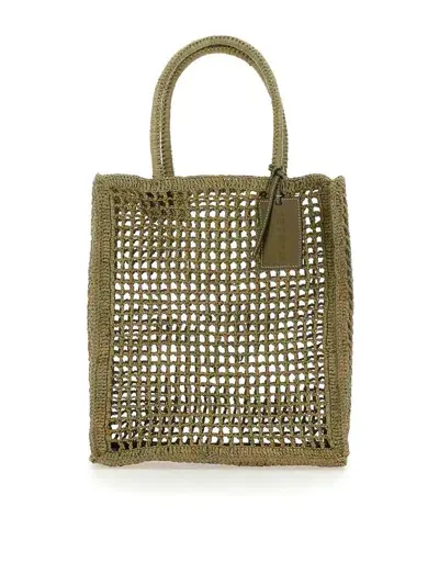 Manebi Raffia Bag In Green