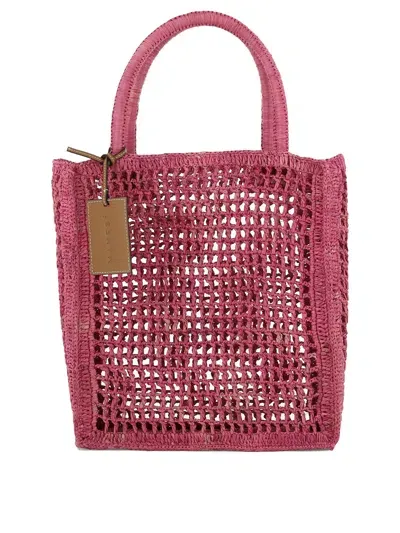 Manebi Net Shoulder Bags Fuchsia