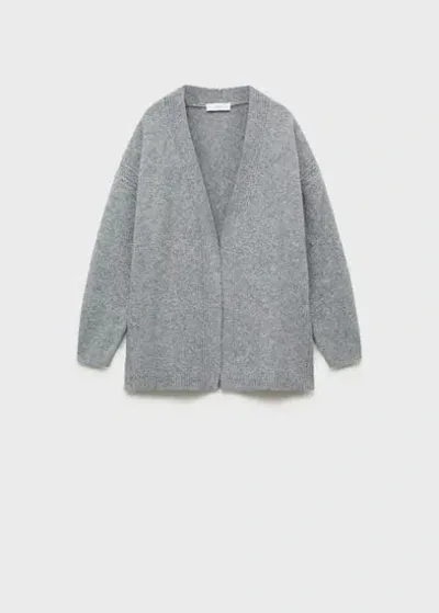 Mango Kids' Cardigan Medium Heather Grey